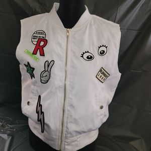 Patch work vest